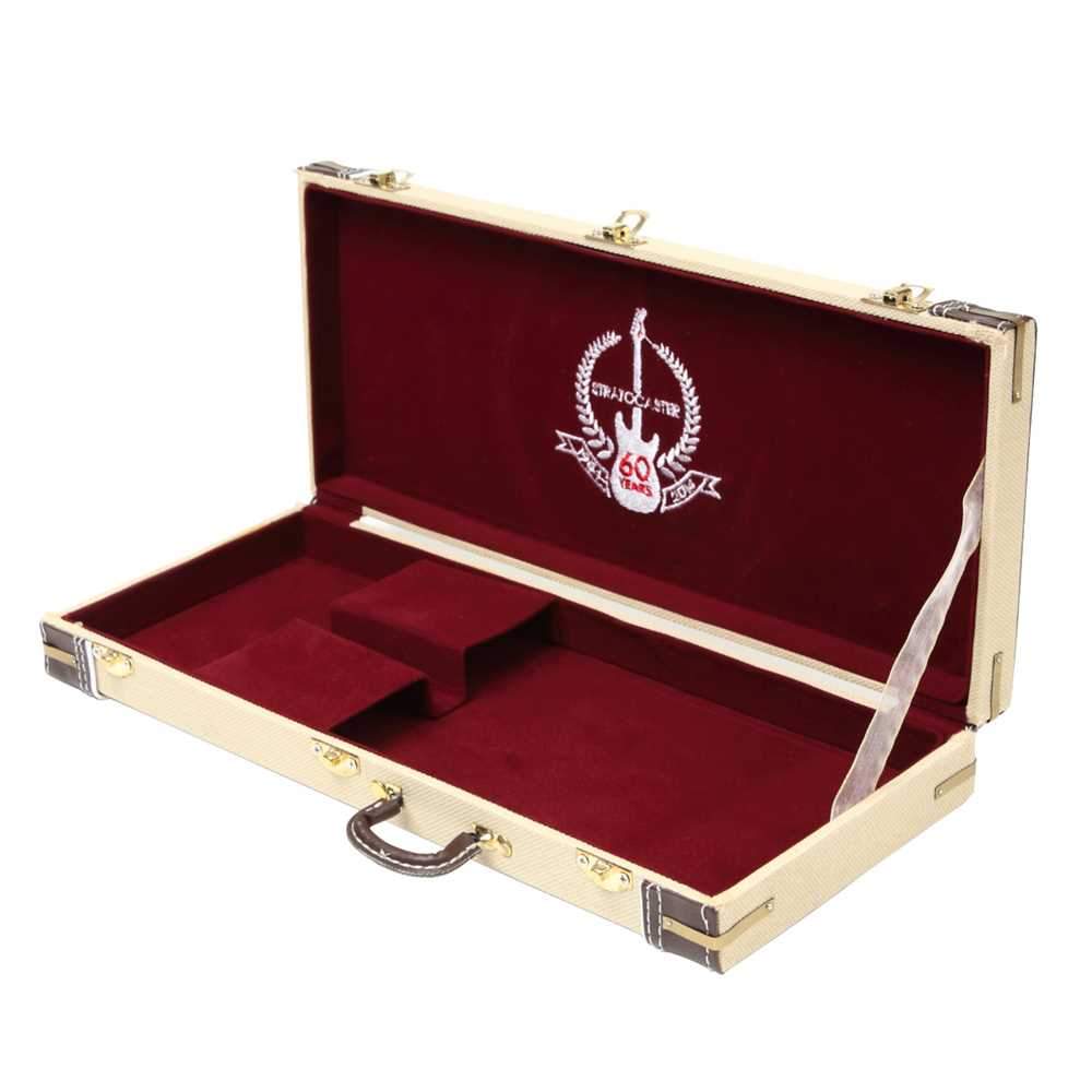 FENDER フェンダー (設立 80周年 ) - 60th Anniversary Strat Guitar Case with Embroidered Logo / ミニチュア楽器 - PGS